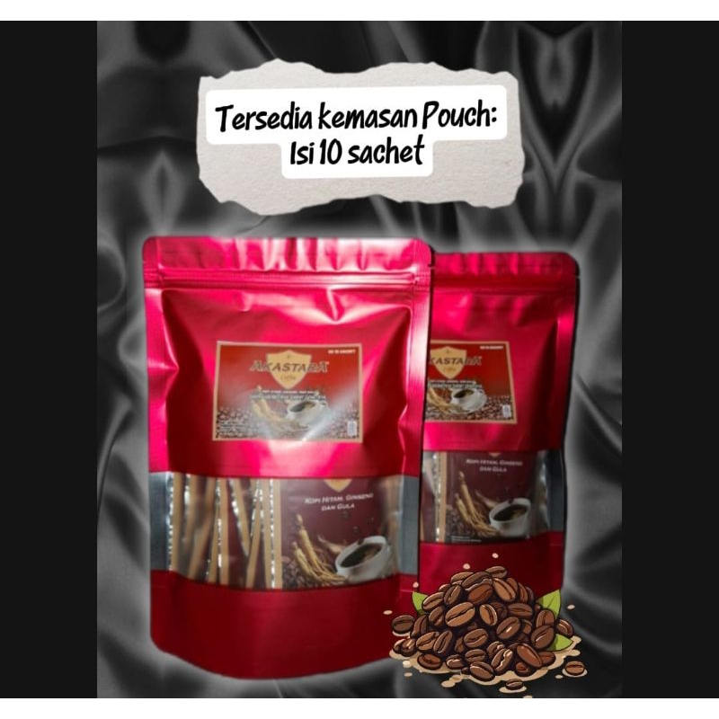 

AKASTARA Kopi Hitam Ginseng kemasan POUCH isi 10 sachet
