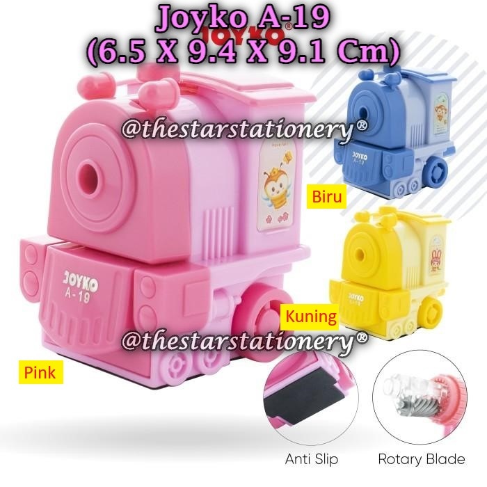 

(1 Biji) Rautan Meja Putar JOYKO A-19 Sharpener Rautan Serutan Putar Joyko A-19 (1 Biji)