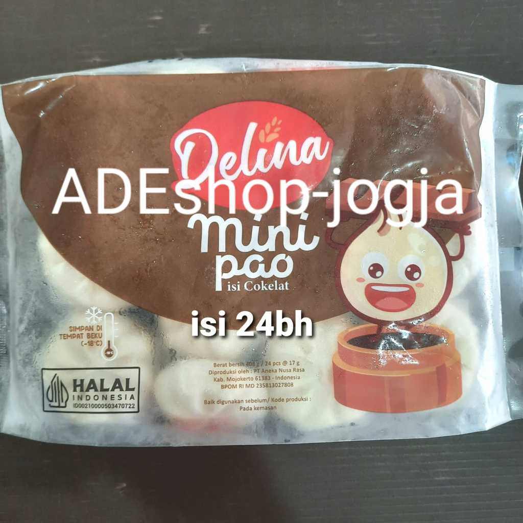 

minipao delina 408 gr isi 24 coklat ayam rendang kecap