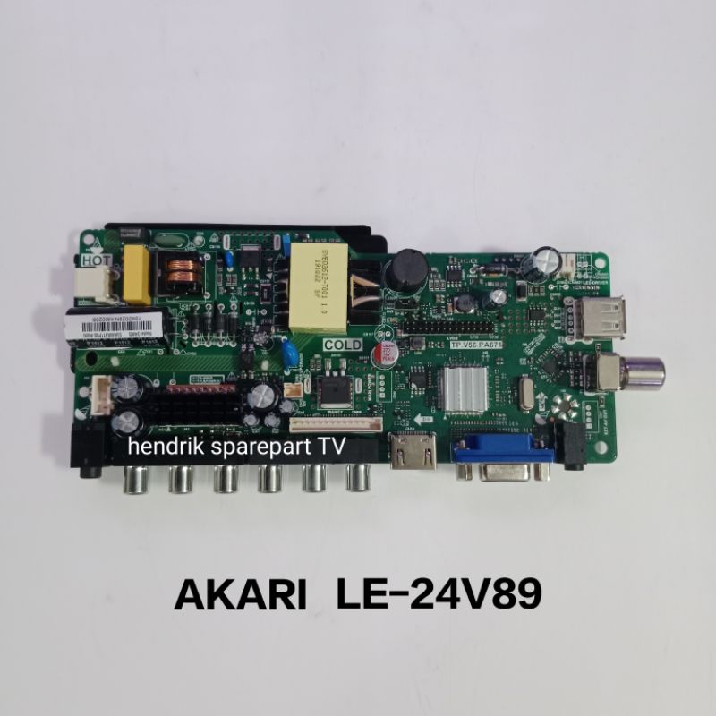 MB AKARI LE-24V89 - MAINBOARD MODUL MOTHERBOARD MESIN TV AKARI LE-24V89