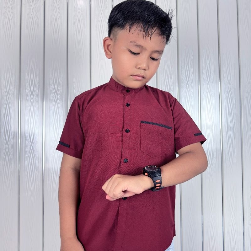 Kemko kemeja koko anak laki laki umur 3 sampai14 tahun