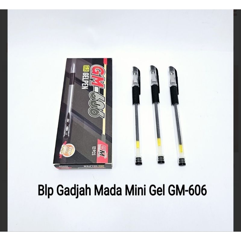 

(1PCS) GADJAH MADA PULPEN GEL GM-606 / PENA / BALLPOINT GEL 0.55M