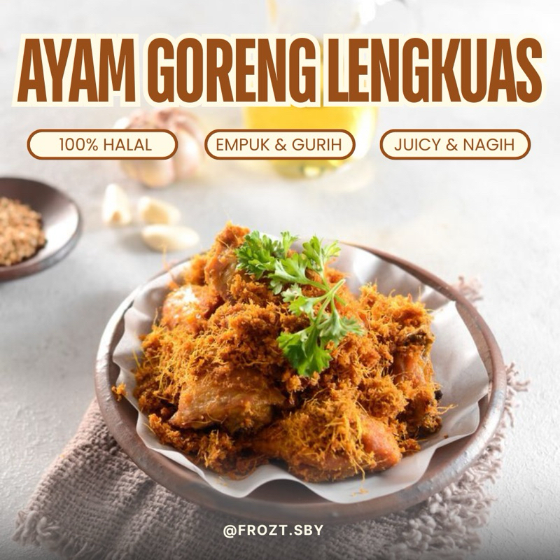 

AYAM GORENG LENGKUAS | AYAM GORENG KREMES | AYAM UNGKEP | Frozen Homemade Praktis Lauk Siap Saji