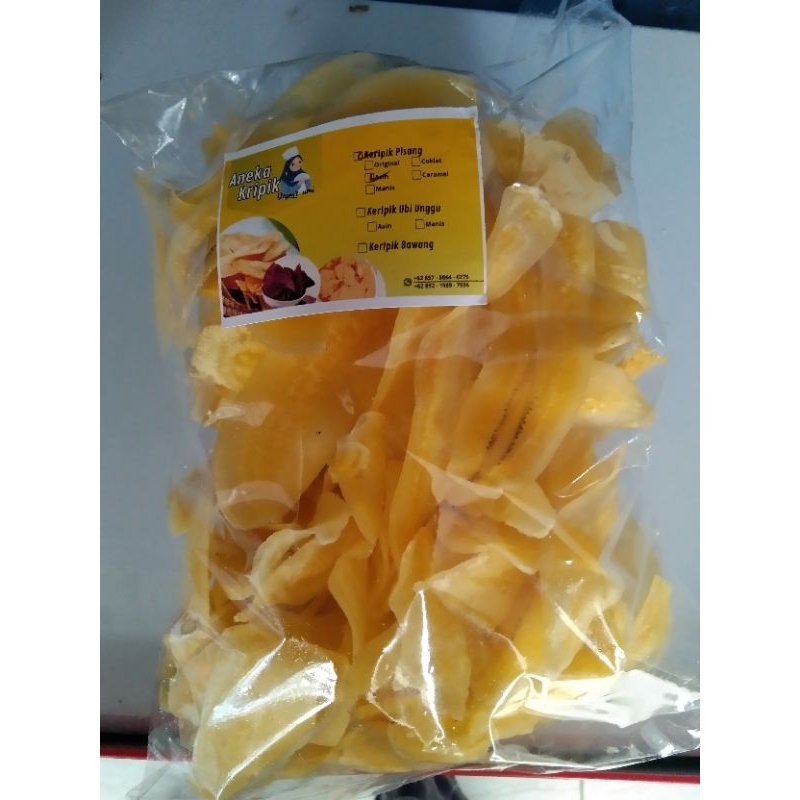 

kiripik pisang kepok asin reyah enak di mulut 200g