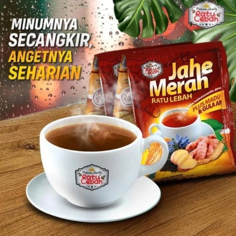 

Minuman Jahe Merah ratu lebah kemasan renteng isi 10sachet