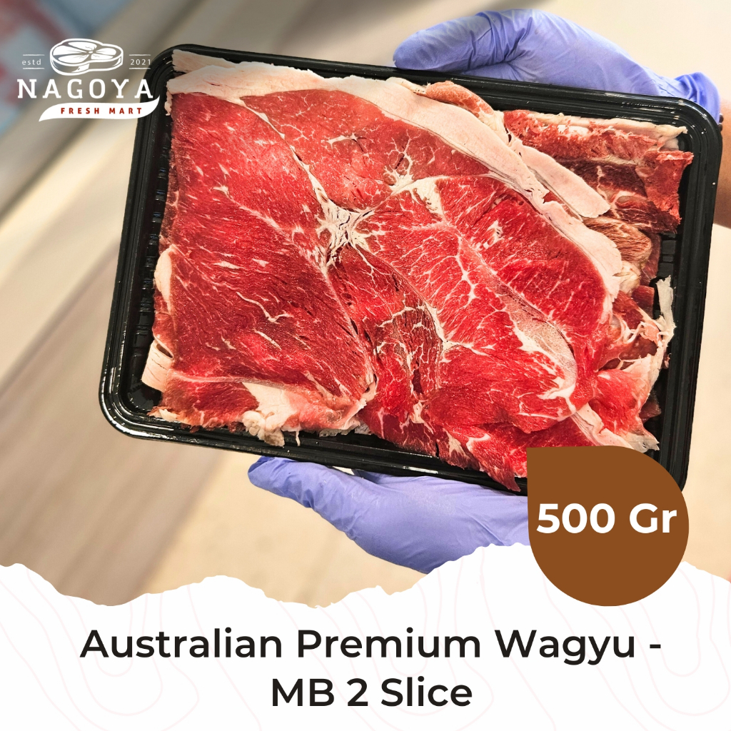 

Australian Premium Wagyu MB 2 Slice - 500 GR | BBQ | Grill | Tumis