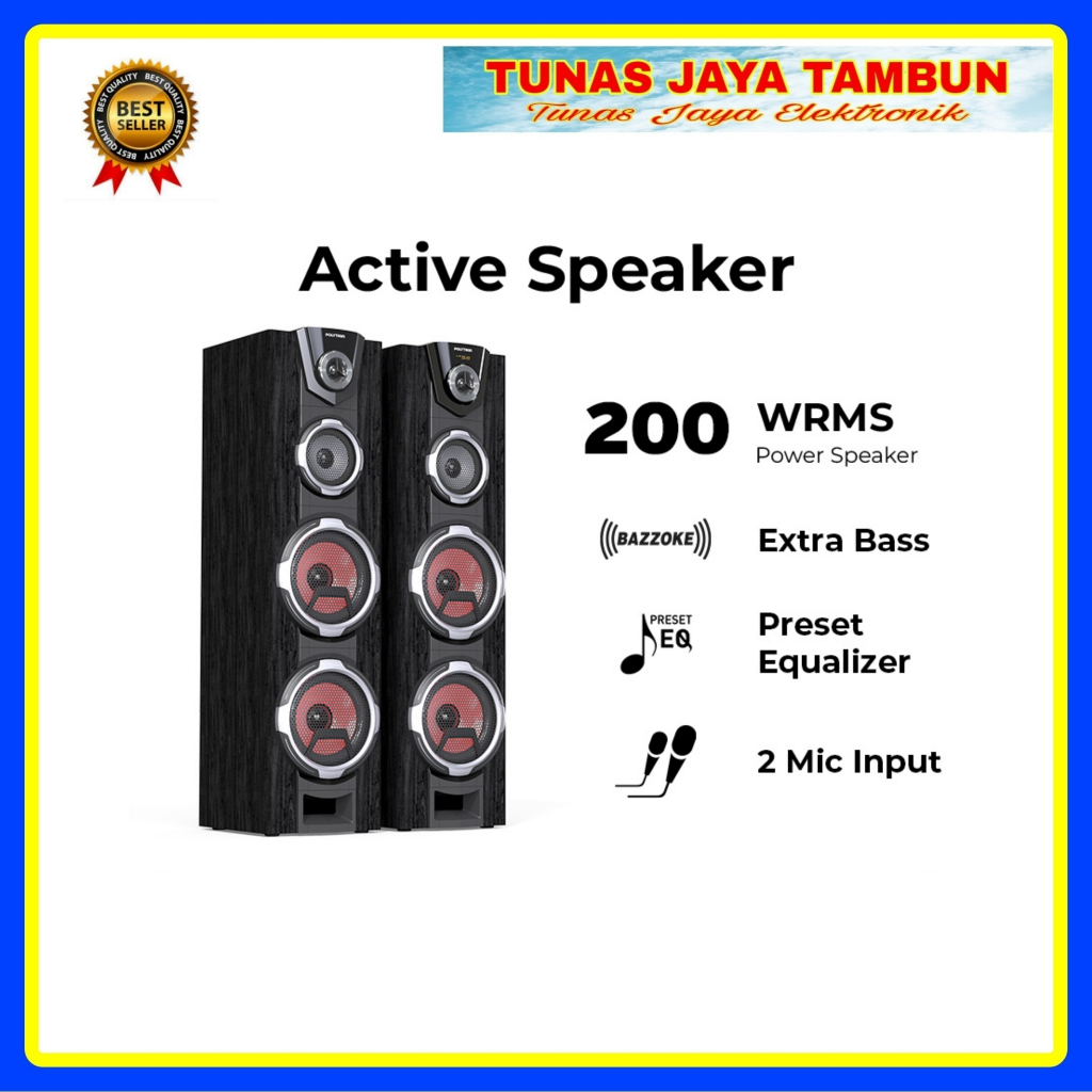 SPEAKER AKTIF POLYTRON PAS 8FF22  / SPEAKER BLUETOOTH POLYTRON PAS 8FF22 / SPEAKER BLUETOOTH POLYTRO