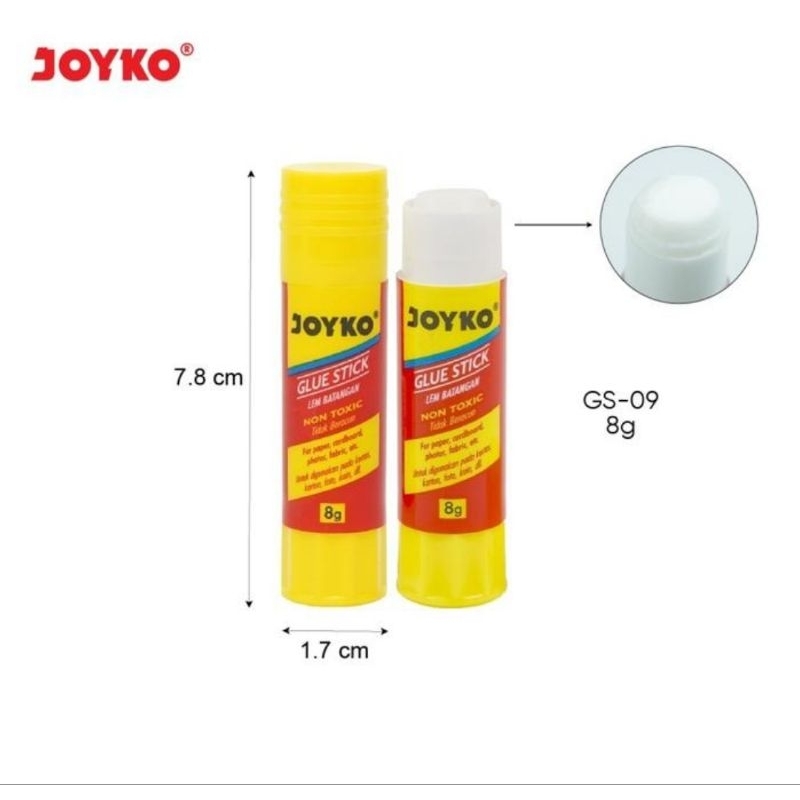 

GS-09 Lem Stick Joyko Glue Stick Lem Kertas GS-100