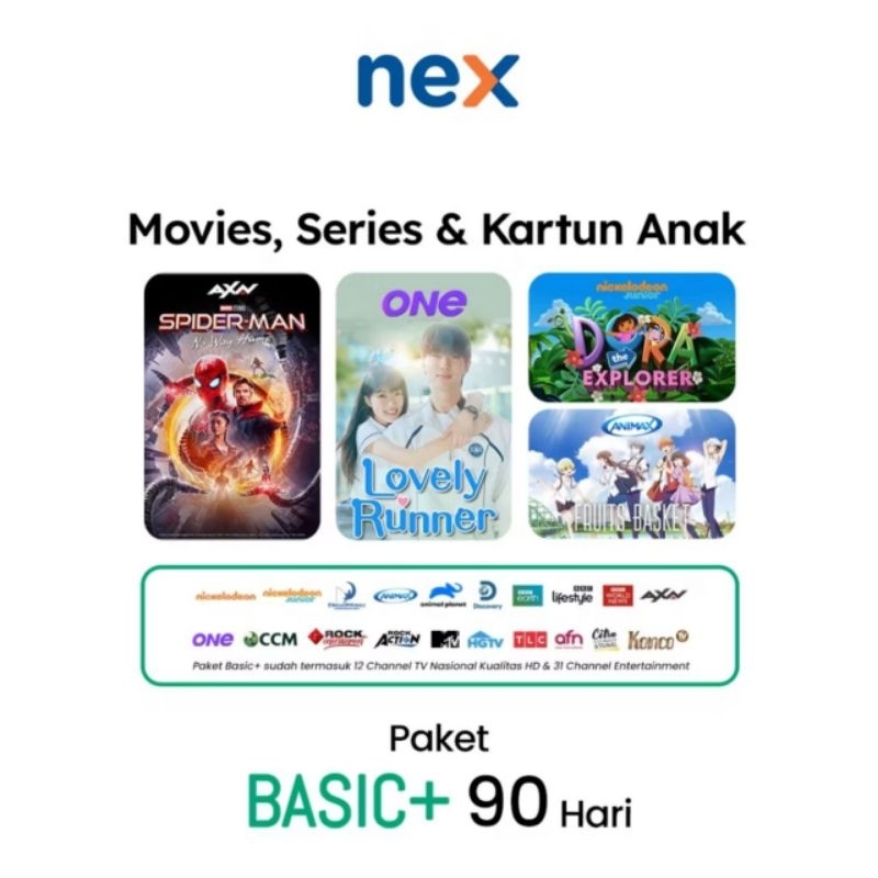 Paket Basic + Nex Parabola 3 Bulan