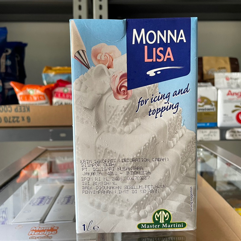 

Monalisa Whipping Cream 1 Liter / Monnalisa Whip Cream Cair 1 Liter