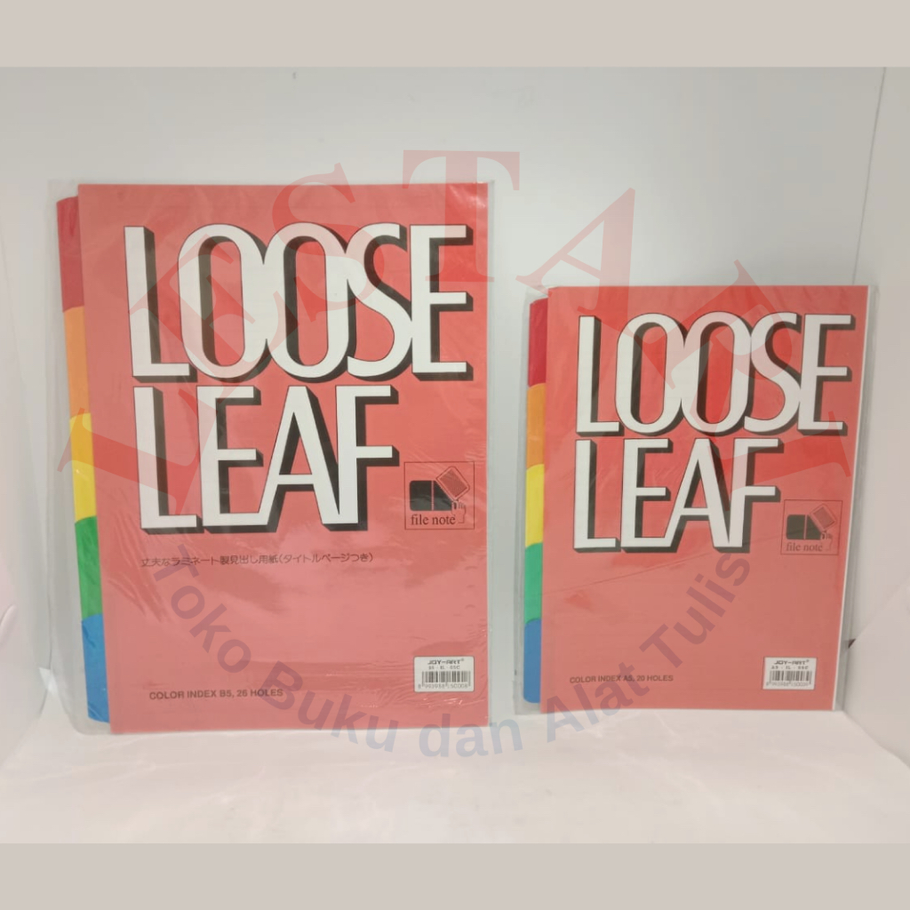 

Loose Leaf Indexer A5 dan B5 Joyko