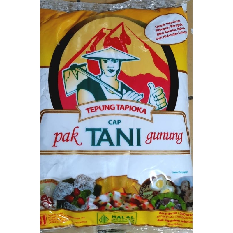 

Tepung Sagu/Tapioka Cap Pak Tani gununng 500g