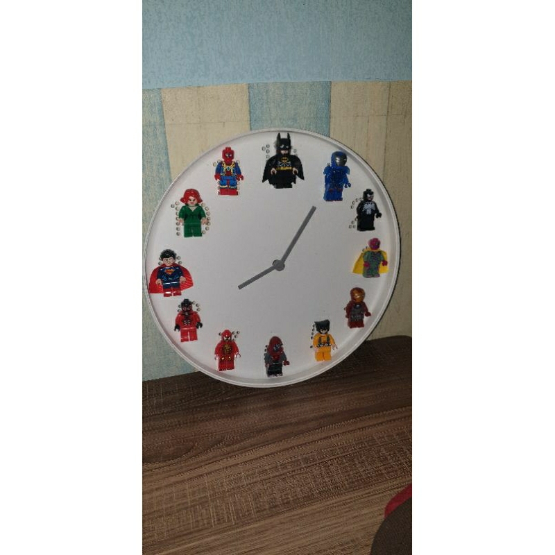 JAM DINDING LEGO FIGURE (hasil karya anak sd)