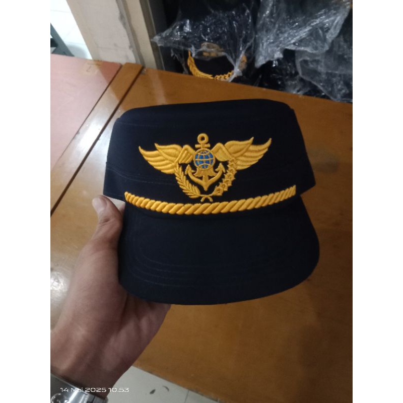 topi komando dishub premium free bordir nama dan lokasi