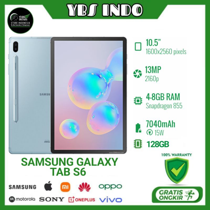 Samsung Galaxy Tab S6 6/128Gb SEIN - Smartphone Bekas Bergaransi