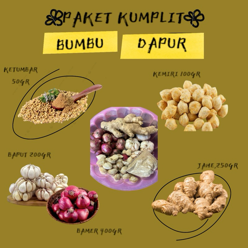 

PAKET KUMPLIT BUMBU DAPUR