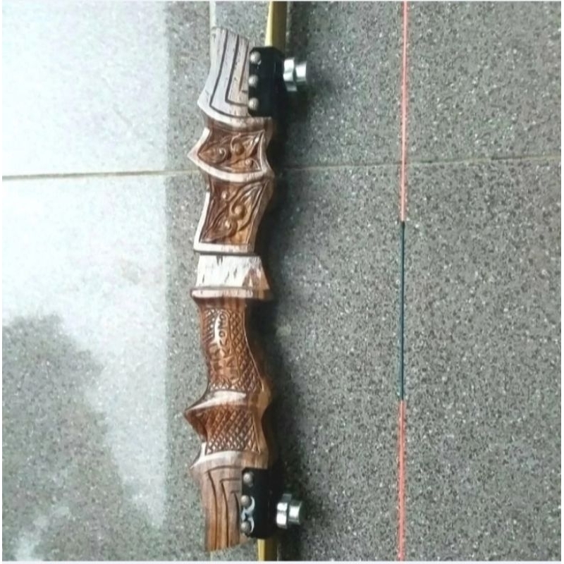 busur panah bambu ukir jemparingan tradisional jemparing