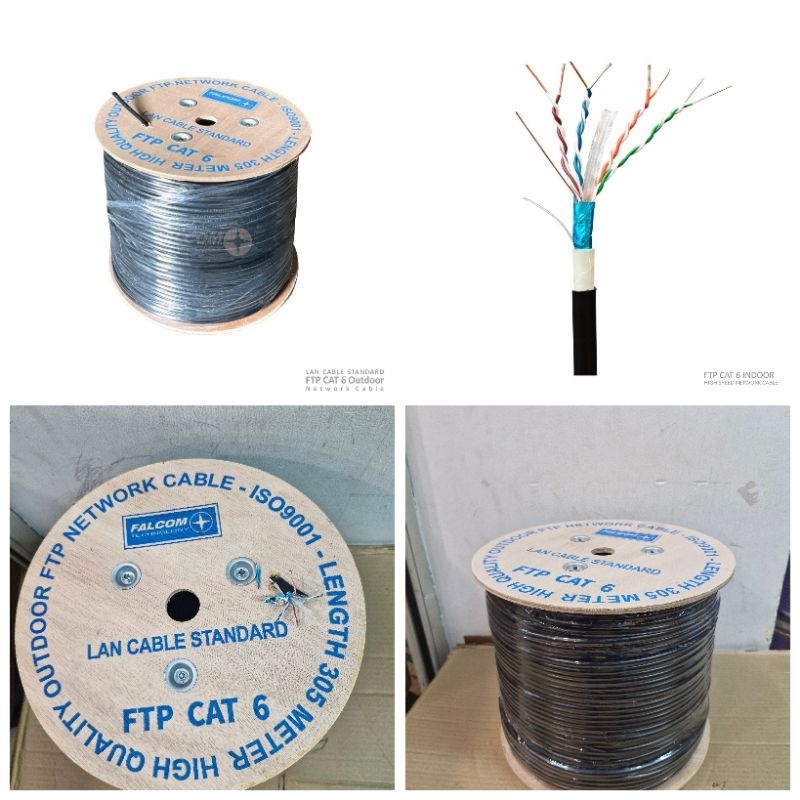 FALCOM KABEL FTP CAT.6 OUTDOOR DOUBLE JACKET / KABEL FTP CAT.6 OUTDOOR DOUBLE JACKET 305 METER