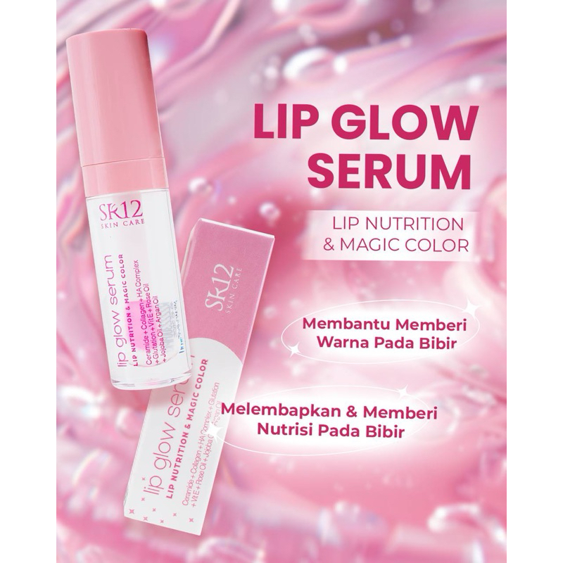Lip Glow Serum Bibir SR12 Skincare Kosmetik - Lipstik & Pelembab Bibir Alami - Serum & Pemerah Bibir