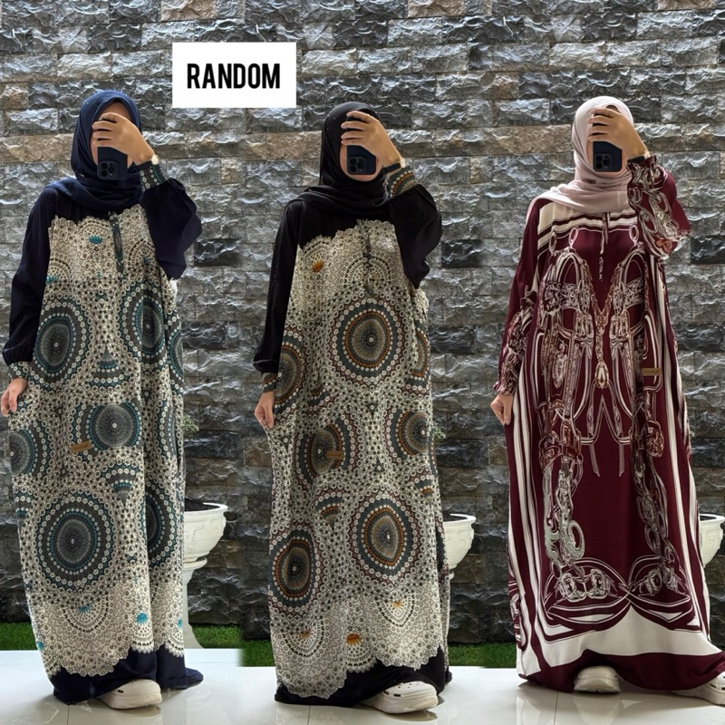 Dress/Gamis Kaftan Terbaru Nadheefa best seller ORI - NADHEEFA STORE
