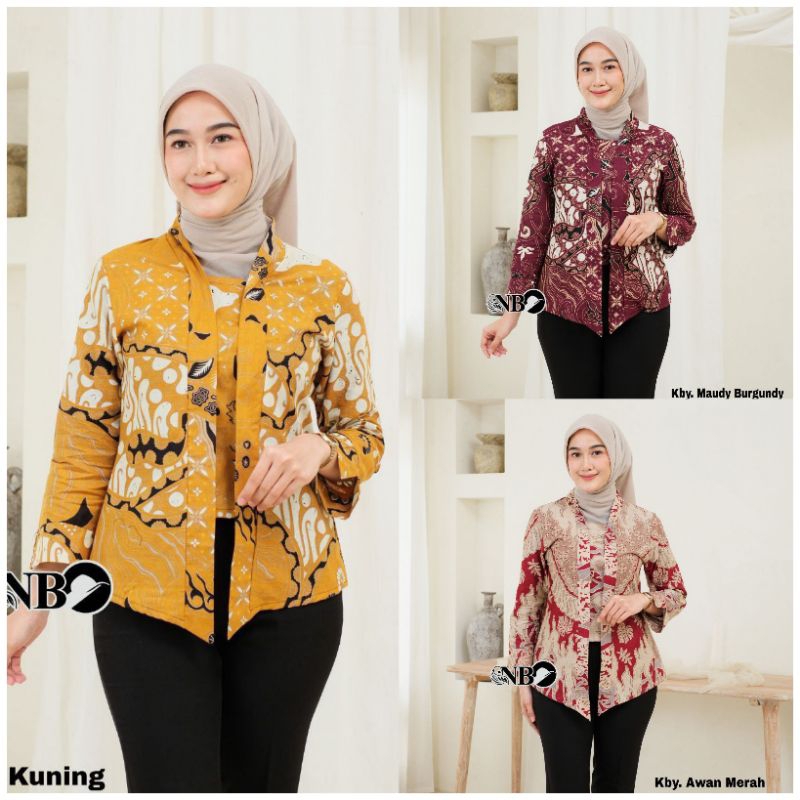 Baju batik wanita modern bahan katun premium
