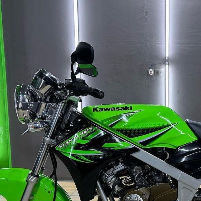 STRIPING STANDAR ORI LIST STIKER MOTOR NINJA SS TAHUN 2012 HIJAU STIKER NINJA SS 2012 HIJAU