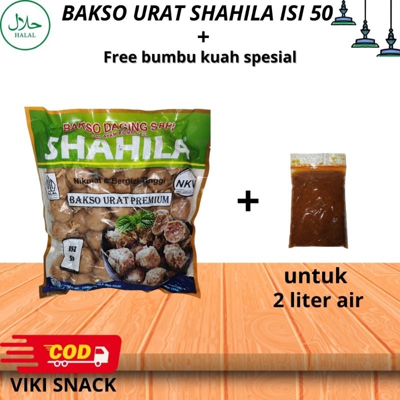 

Bakso urat sapi shahila isi 50 butir free bumbu