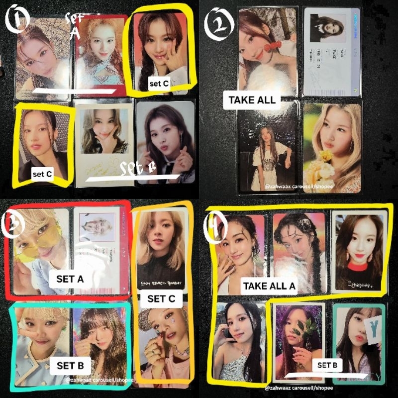 tw photocard twice feel special daun more and more Nayeon Jeongyeon Momo Sana Jihyo Mina Dahyun Chae
