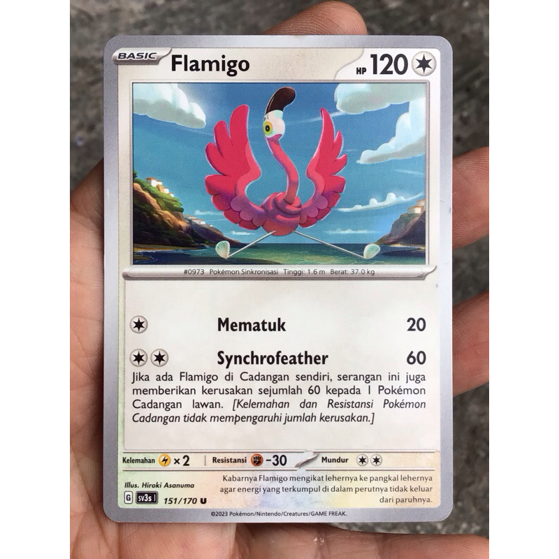 KARTU POKEMON GO FLAMIGO