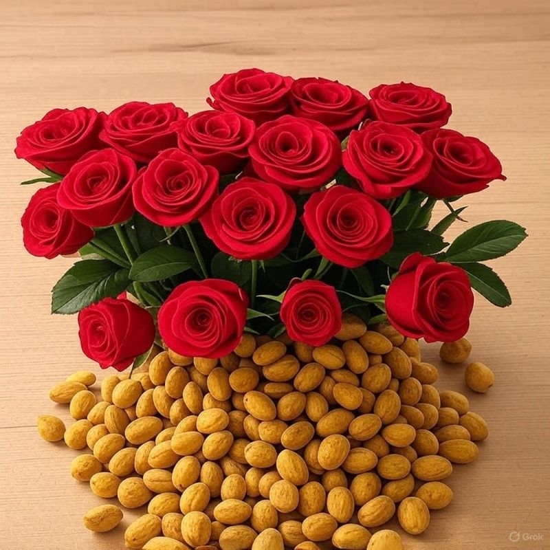 

kacang kupas siap makan