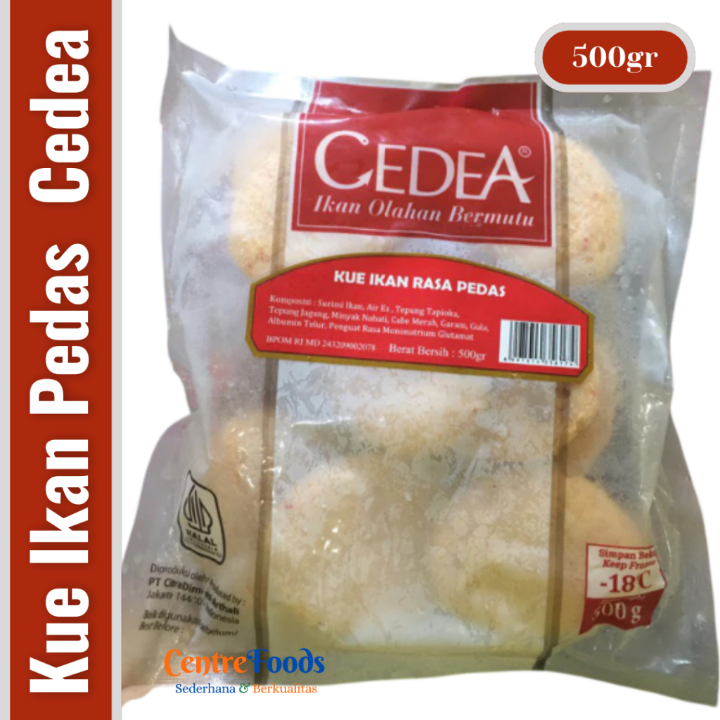 

Kue Ikan Rasa Pedas - Kue Ikan CEDEA | 500gr [ Harga Per BKS ]