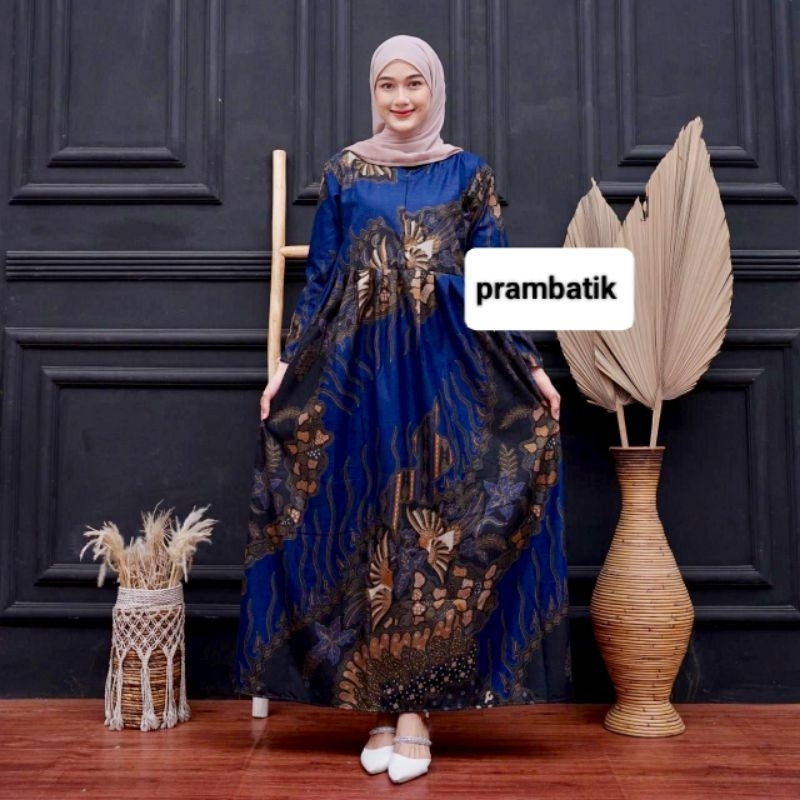 GAMIS BATIK WANITA DEWASA GAMIS SARIMBIT GAMIS BATIK PEKALONGAN  GAMIS MOTIF