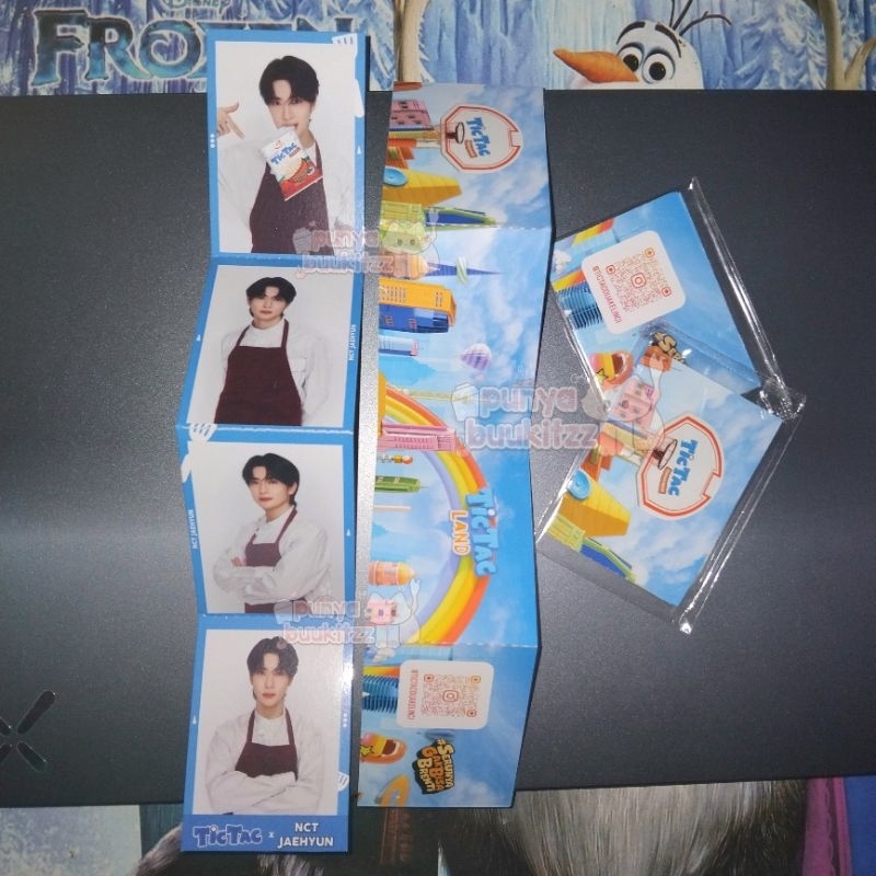 (4-CUTS ONLY) NCT Jaehyun photostrip 4 cuts tictac biru apron