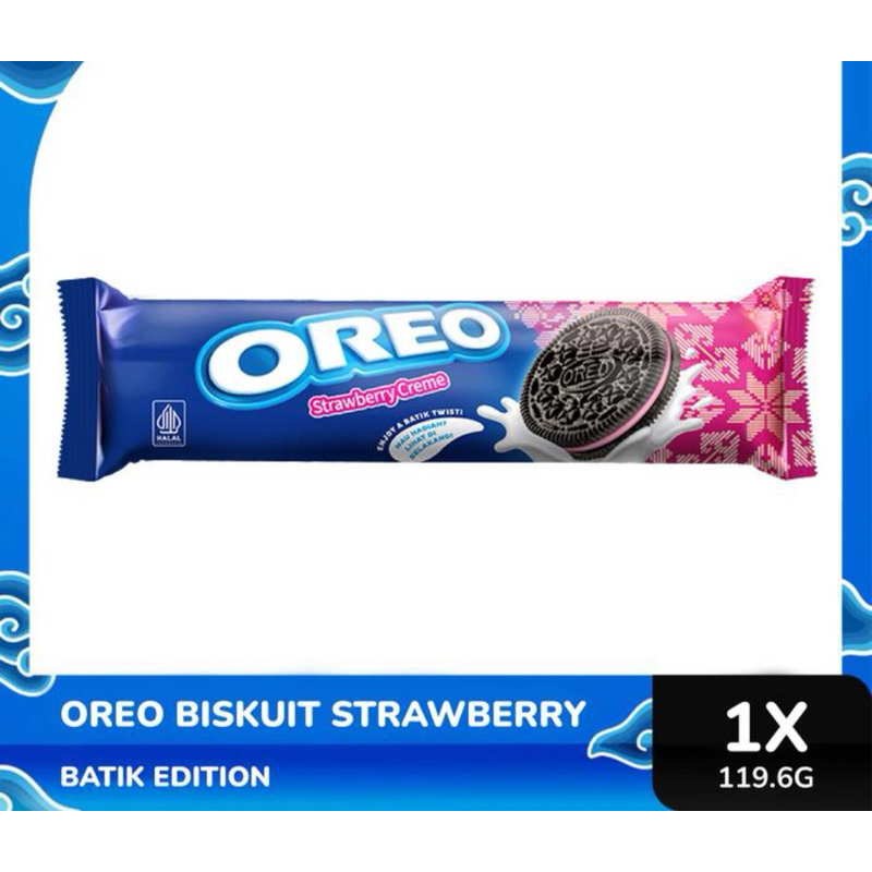 

OREO BISKUIT STRAWBERRY 119,6 GR ORIGINAL TERMURAH SURABAYA