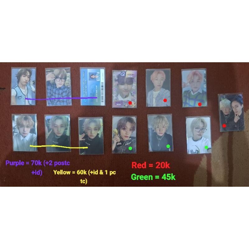 [BACA DESKRIPSI] CLEARANCE SALE P1HARMONY PHOTOCARD JIUNG JONGSEOB OFFICIAL