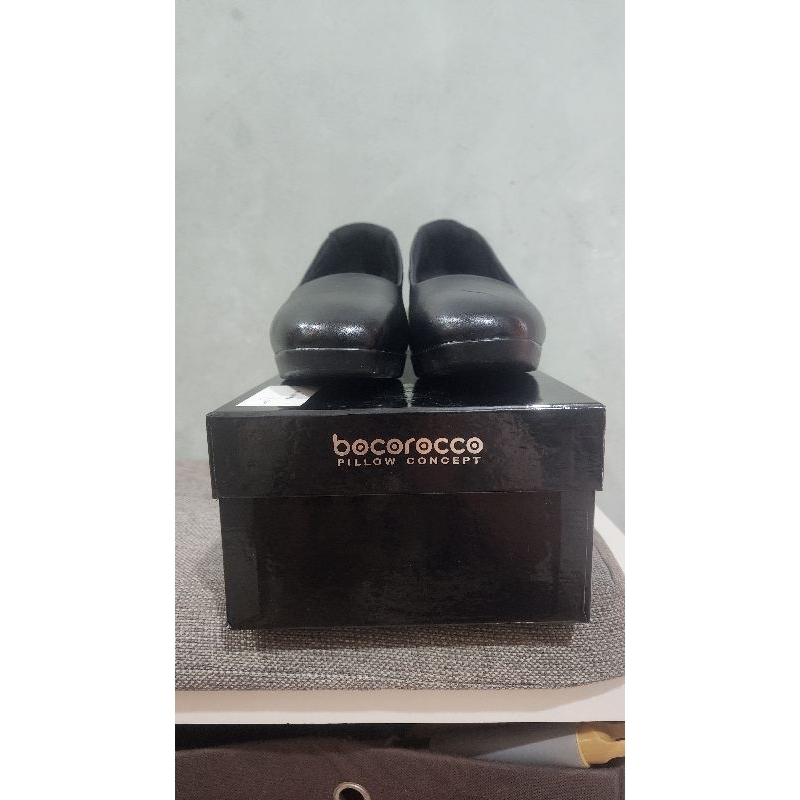 PL Sepatu Bocorocco D. Montebella 99 Nero Black size 39 (Sepatu Persit/Bhayangkari)