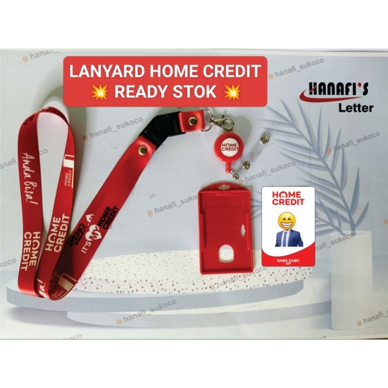 

Tali id card homecredit Home Credit Lanyard printing READY STOK
