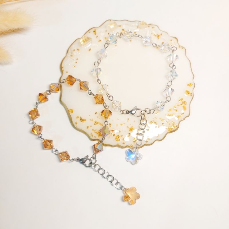 Gelang Swarovski Original ~Crystal Bicone / Swarovski Bracelet