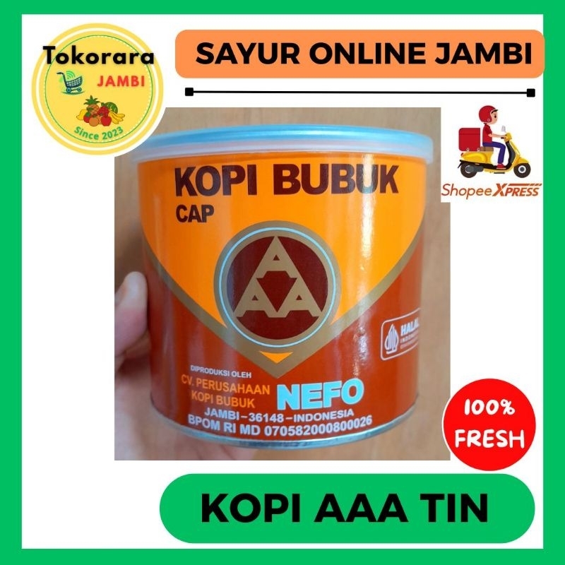 

Kopi Bubuk Nefo AAA kemasan Tin-tokorara.jambi