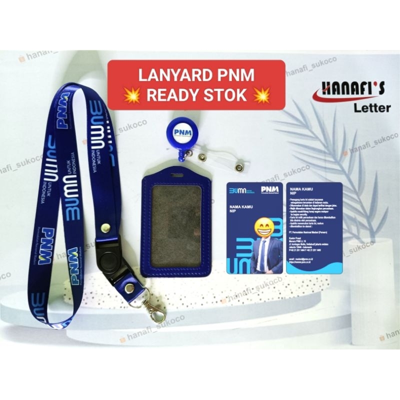 

Tali id card PNM BUMN terbaru lanyard printing satuan READY STOK