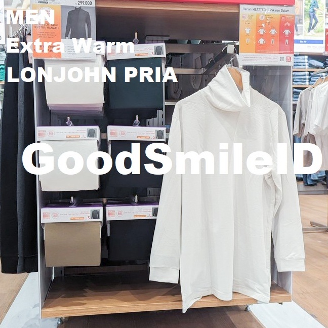 KODE D7E NEW 224 MEN HEATTECH EXTRA WARM  ULTRA WARM Katun TShirt Turtleneck Kerah Tinggi Ekstra Han