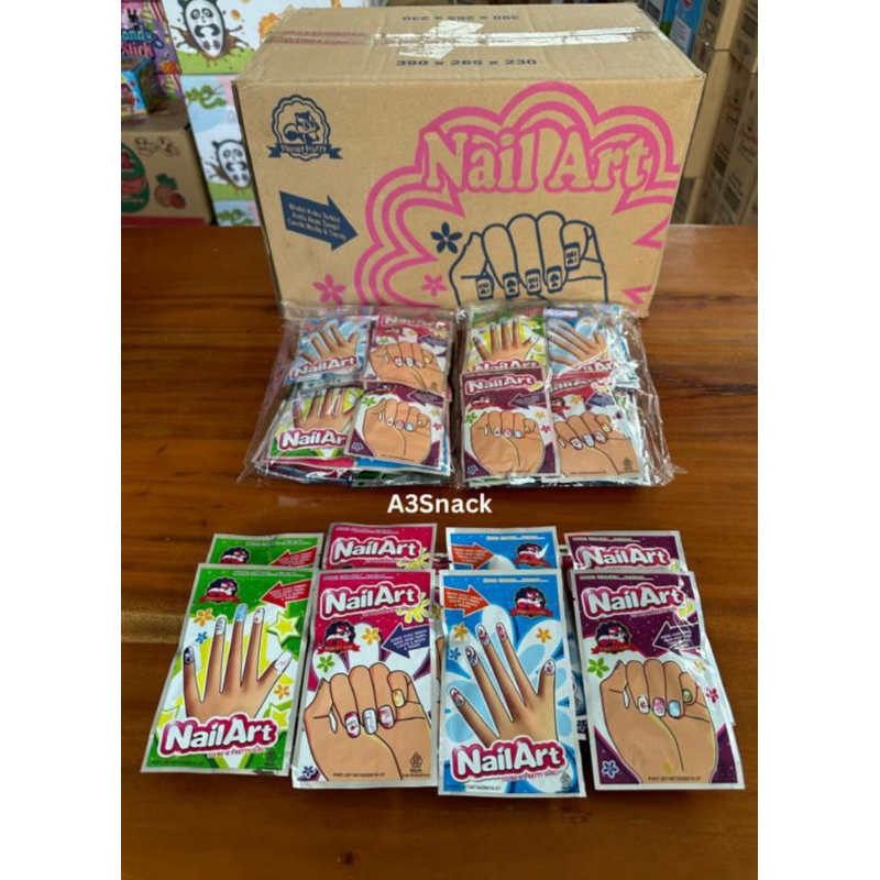 

permen planet art nail stiker 1 sak isi 20 pack