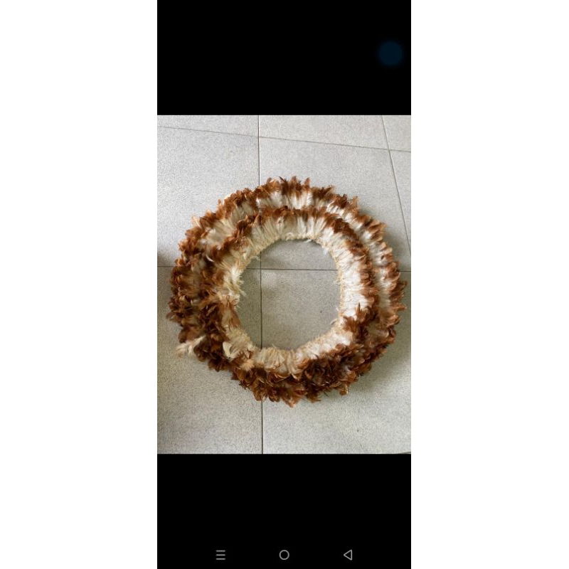 bulu ayam horen bahan prakarya sekolah atau bahan hiasan kepala karnaval