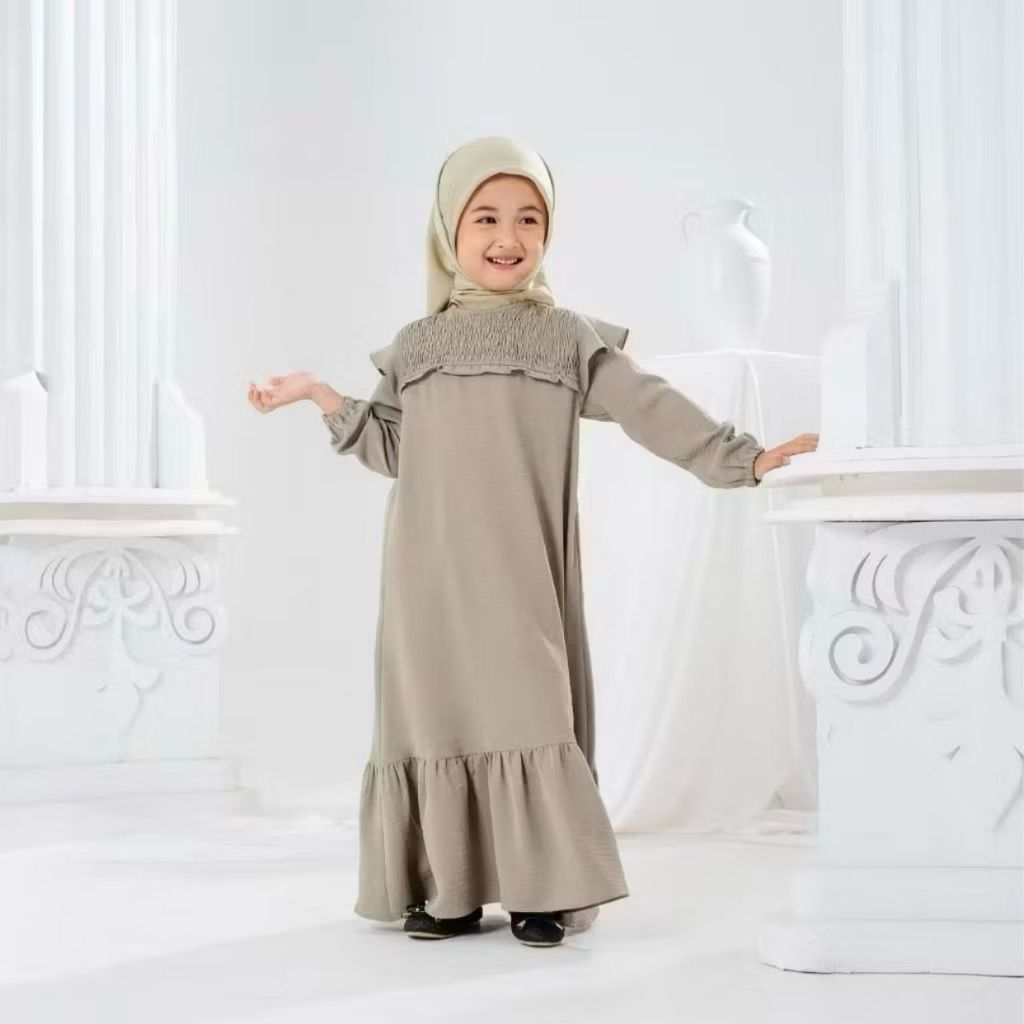 Zoya BUGENVIL Dress Girl - Gamis Muslimah Anak perempuan