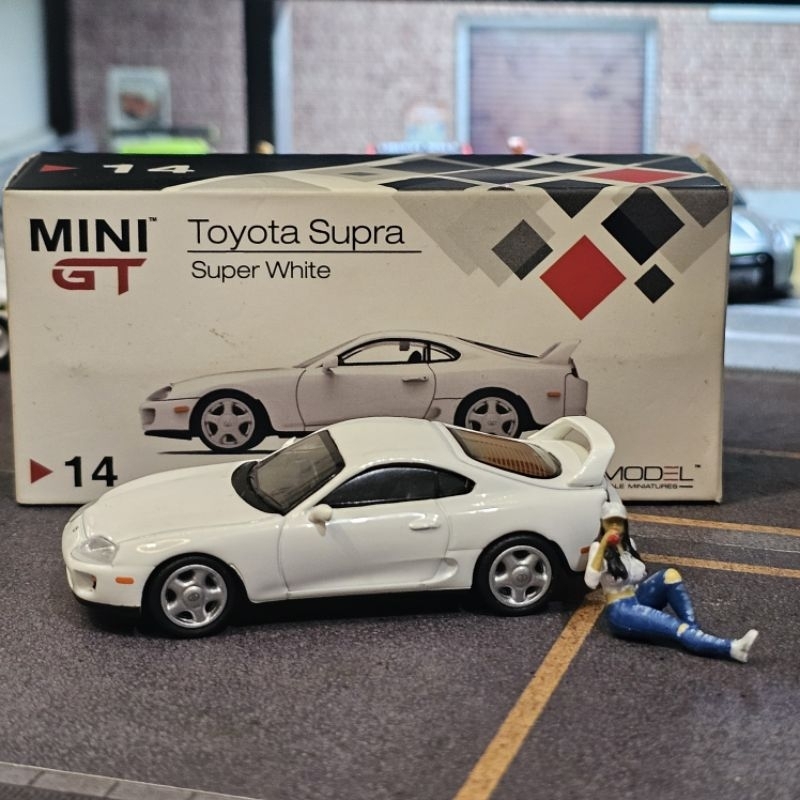 mini gt toyota supra super white 14 putih hot wheels gr trd 3000gt 64 scale
