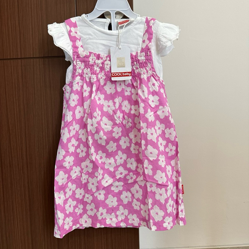 [BRAND NEW] Set Dress Overall Anak Perempuan by Cool Kids size 24-35m