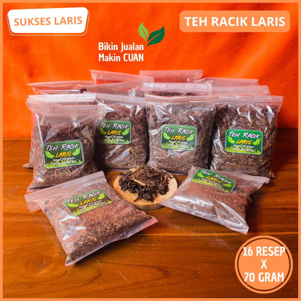 

RACIKAN TEH LARIS 16 RESEP (16 X 70 GRAM) | PAKET JUALAN ES TEH