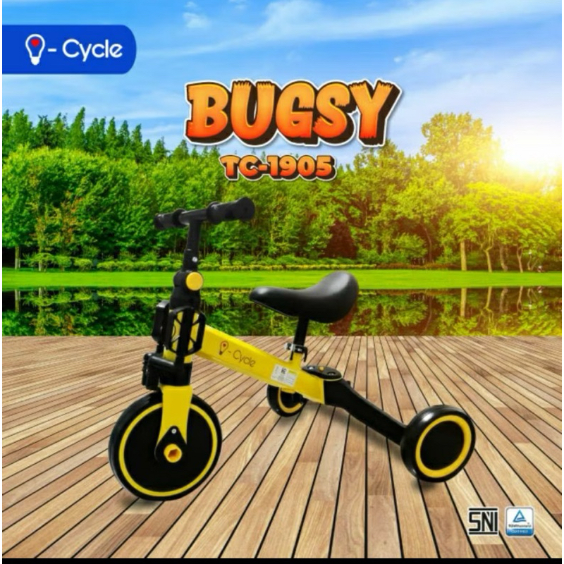 I-Cycle - Tricycle Bugsy - TC-1905 | Sepeda Balance Bike/Sepeda Roda 3