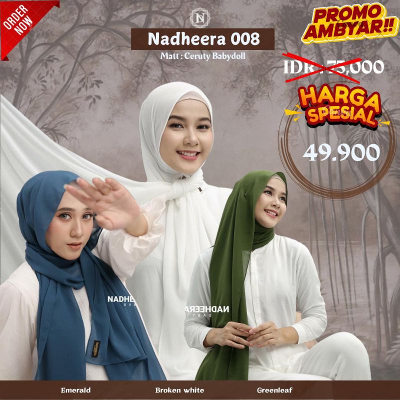 Nadheera 008 / N008 scarf polos plasmina by Nadheera Luxury