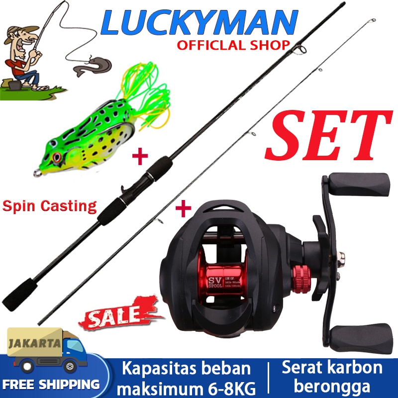 Hot Sale1 Set Joran Pancing/Murah/Reel Berkualitas Baik/Bc/Casting